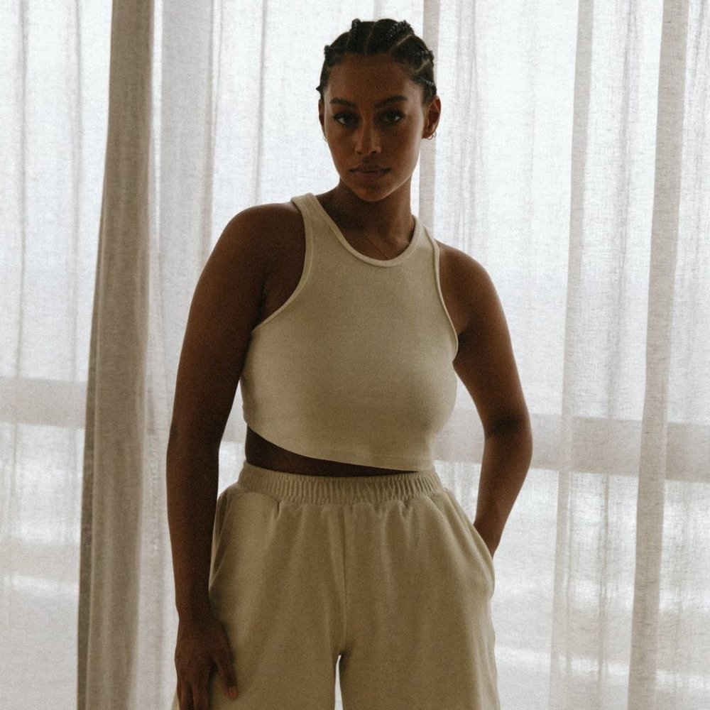 Saski Terry Crop Top, Shorts, and Bucket Hat